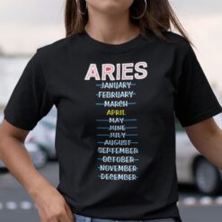 Aries April Shirt Zodiac Aries Tee
