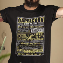 Capricorn Shirt Born To Lead Always Has The Best Insults