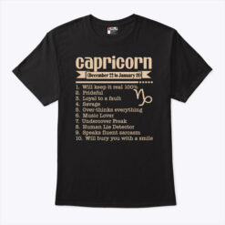 Capricorn Shirt December 22 To January 19
