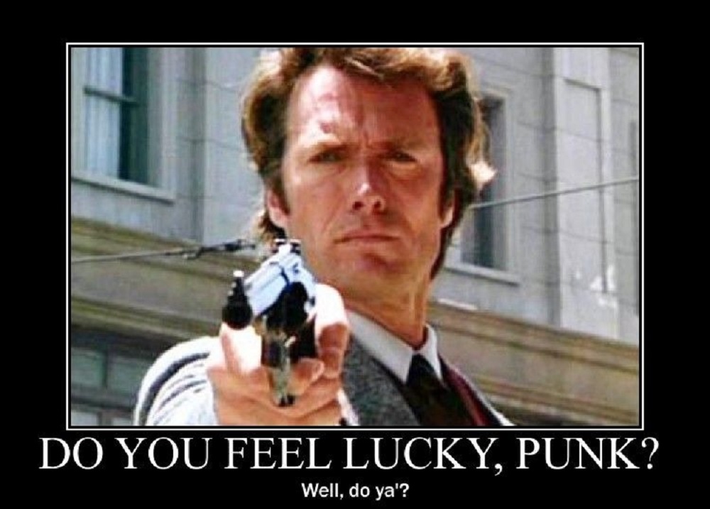 Do You Feel Lucky Punk meme