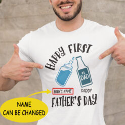 Happy First Fathers Day Personalized Shirts