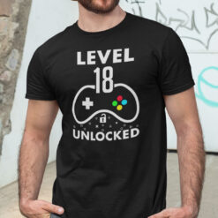 Level-18-Unlocked-18th-Birthday-Gaming-Shirt