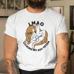 Lmao-Licking-My-Ass-Often-Basset-Hound-Shirt