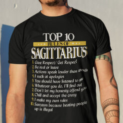 Sagittarius Shirt Top 10 Rules Of Sagittarius