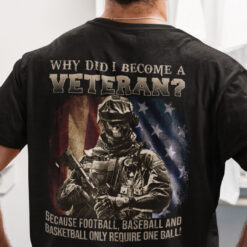 Skull Veteran Shirt Why Did I Become A Veteran